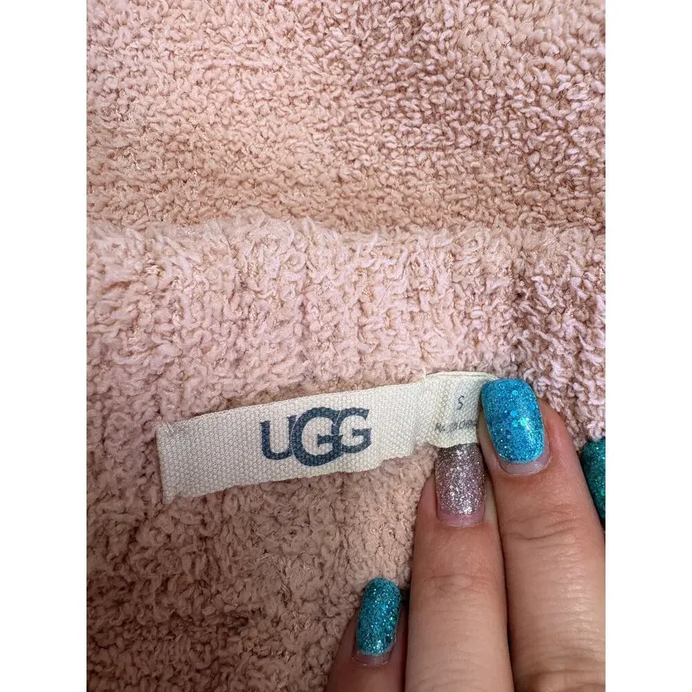 UGG Sherpa Fluff Hoodie & Wide Leg Lounge Set Pink Cozy Luxe Matching Set S